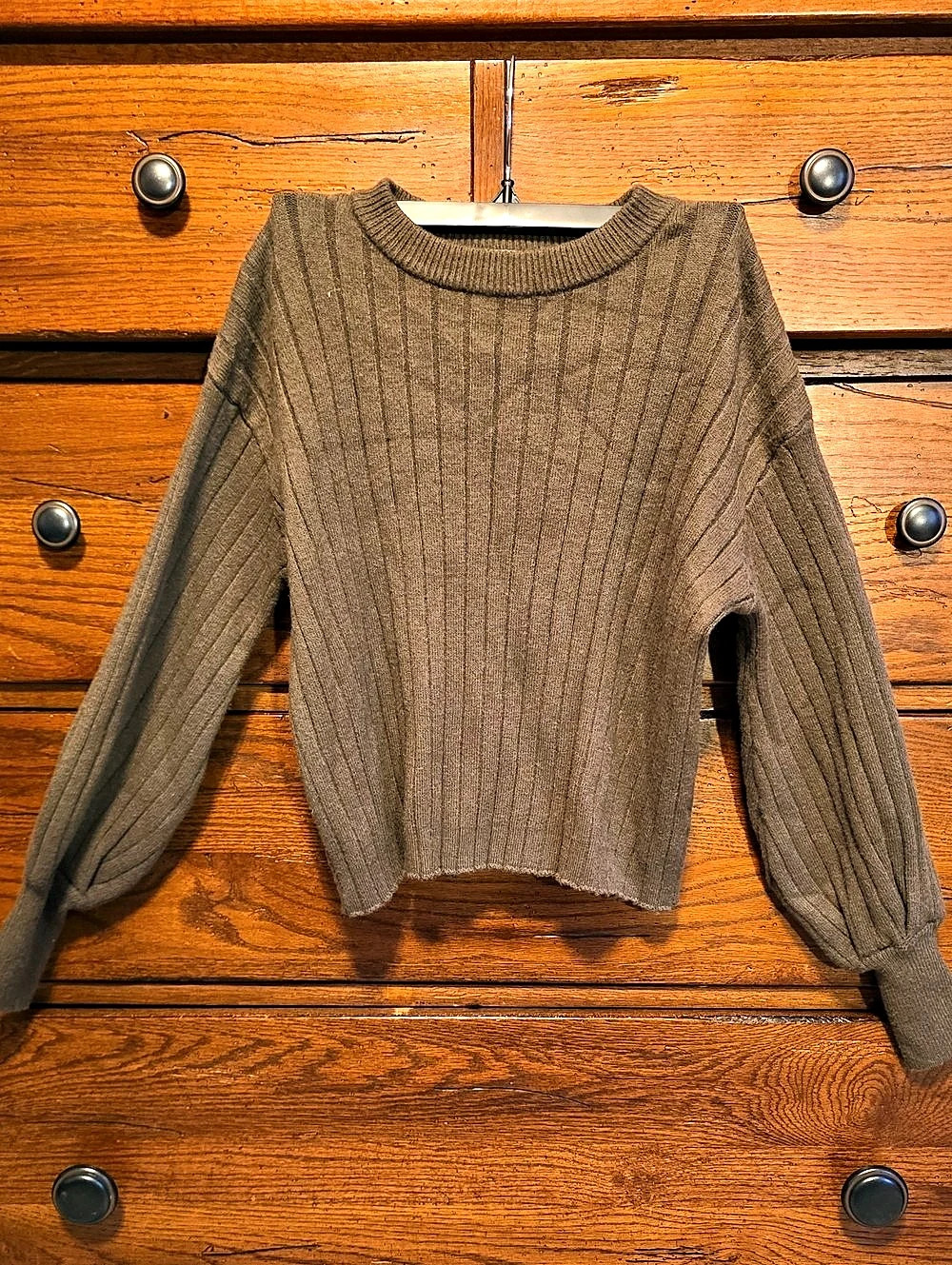 Ribbed Crewneck Sweater